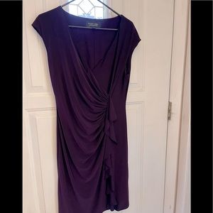 Purple, below the knee dress